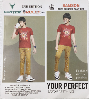 Samson Boys Printed pant set
