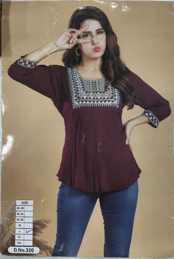 Stylish Western top Short Kurtis