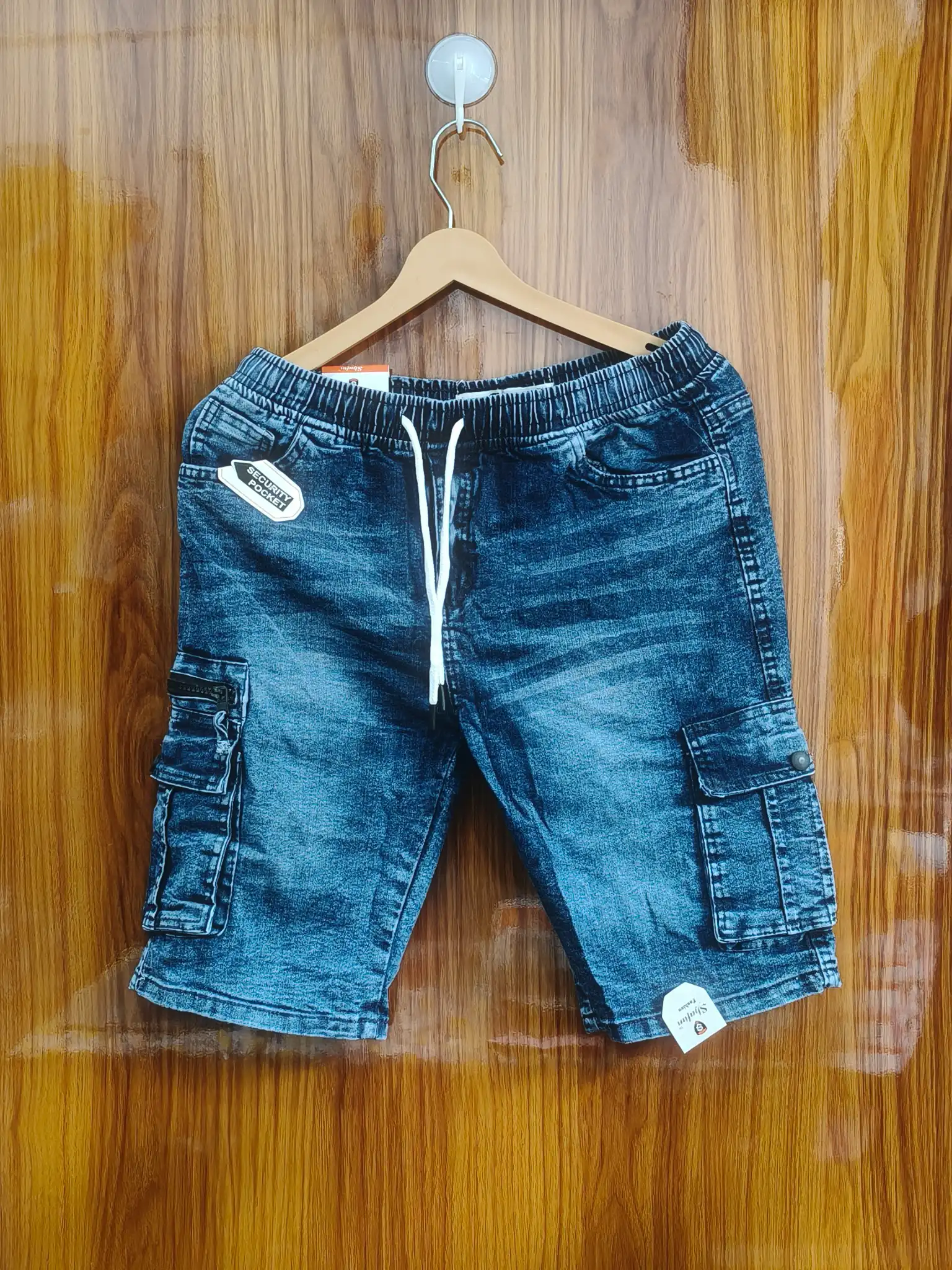 Shafin Mens Jeans Shorts